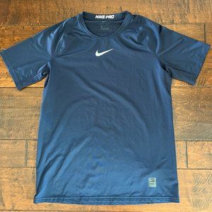 Blue Nike Pro Dry-Fit Short-Sleeved Tee Size Youth Large